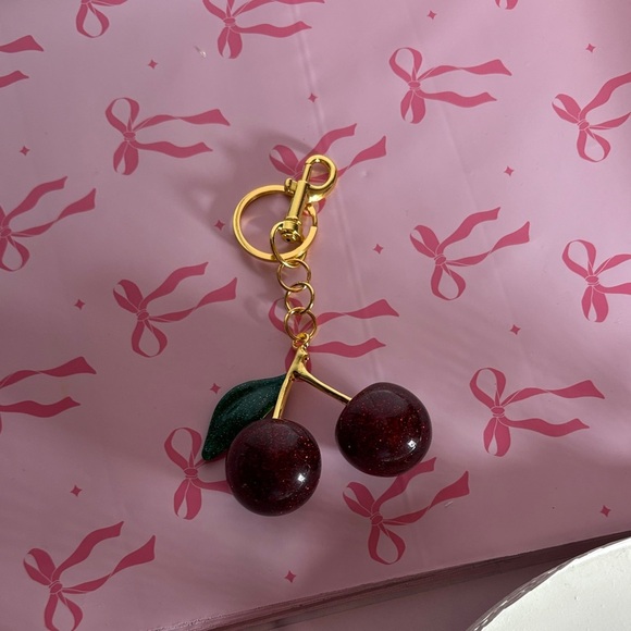 Elegant Cherry Dangle Earrings - Picture 6 of 7